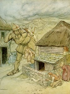 Jack el Matagigantes de Arthur Rackham